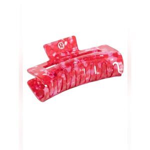 Lululemon Extra Large Claw Hair Clip Oxford Red/Candy Cloud